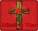 Wooden Cross R.I.P Mom