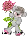 creddy bear have a nice day