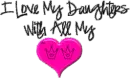 I love my daughters