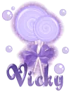 Purple lollipop- Vicky