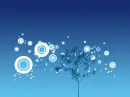 blue background