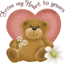 Valentino Flora Beary Heart - From my Heart to Yours