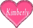 pink heart with name Kimberly