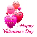 Valentine Balloons Vivian