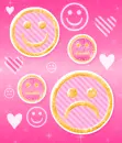 pink smiley bg