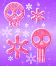 pink girlie skull bg