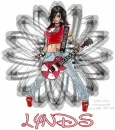 Woman with Guitar and Lynds name