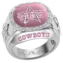 pink dallas cowboys diamond ring tina