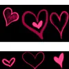 pink hearts bg