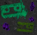 grunge music tapes bg