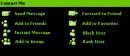 green contact table