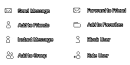 white contact table