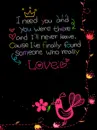 I NEED YOU