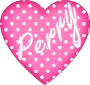 polka dot pink heart perry
