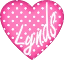 polka dot pink heart lynds
