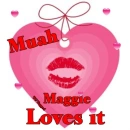 Heart with Kiss and Maggie loves it