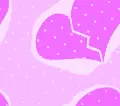 purple broken heart