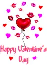 Valentine Balloon Kisses