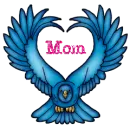 Heart winged eagle Mom