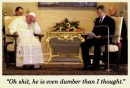 Bush and pope