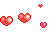 blinkie red hearts