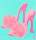 Pink puff shoes