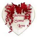 Showing Love heart