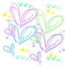 drawn hearts