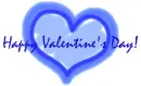 Blue Valentine's Day Heart