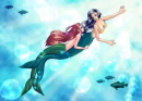 A couple mermaid.