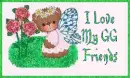 little girl picking flowers
