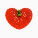 heart shapped strawberry