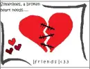 One thing a broken heart needs....