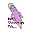 purple pencil