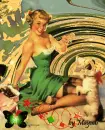 Pinup with dog