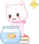 Kitteh Playing With Fishy