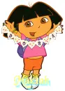 Makiah with Dora the Explorer