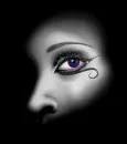 purple eye