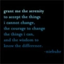 serinity prayer