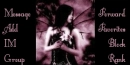 dark fairy holding balck roses