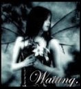 waitng: dark fairy holding flowers
