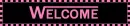 welcome pink checkers