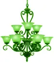 GREEN CHANDELIER
