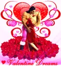 Valentine Dreams Lovers Hearts