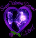 Swt Valentine Dreams Friend Purple Fae Heart