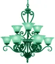 PALE GREEN CHANDELIER