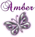Purple butterfly- Amber