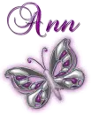 Purple butterfly- Ann