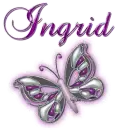 Purple butterfly- Ingrid