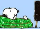lounging snoopy